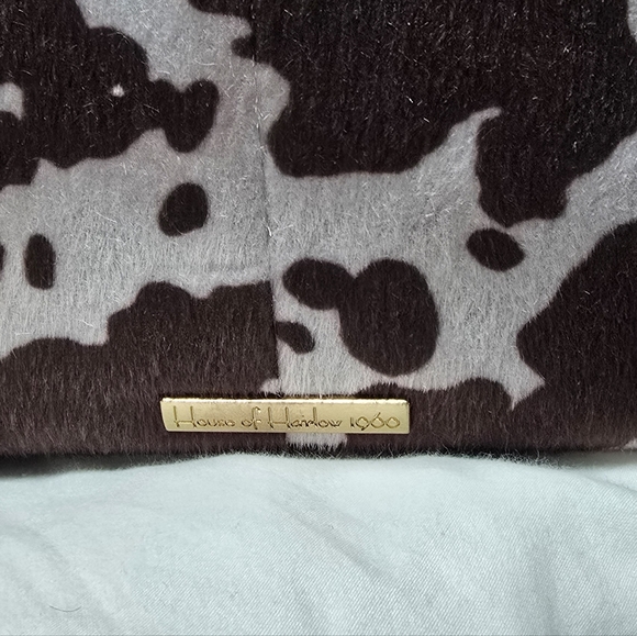 House of Harlow 1960 Cow Print Shoulder Crossbody Purse Bag New NWT - Picture 5 of 15